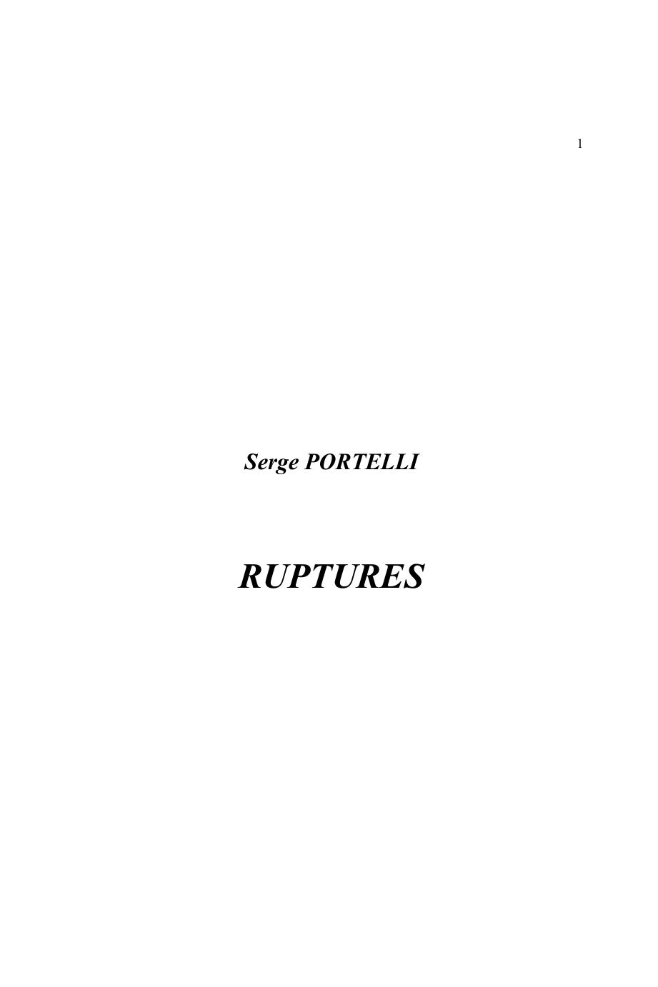 Ruptures