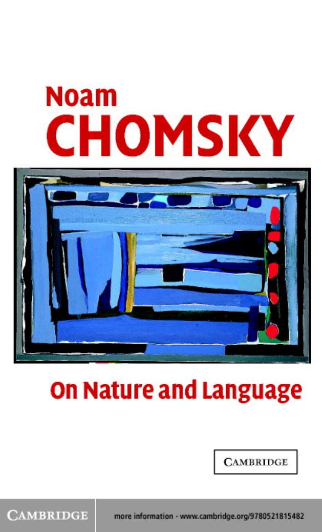 On Nature and Language