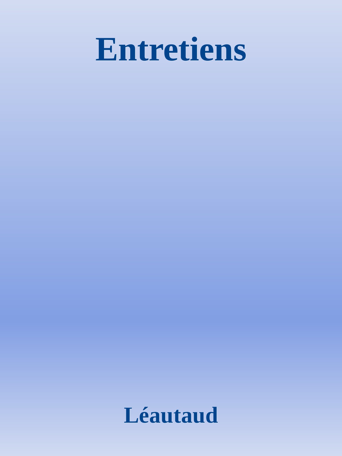 Entretiens