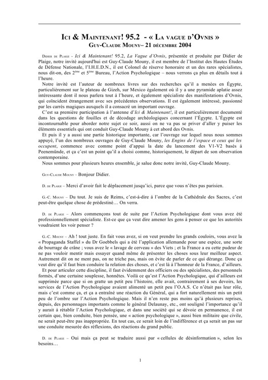 Les Ovnis, l'espace