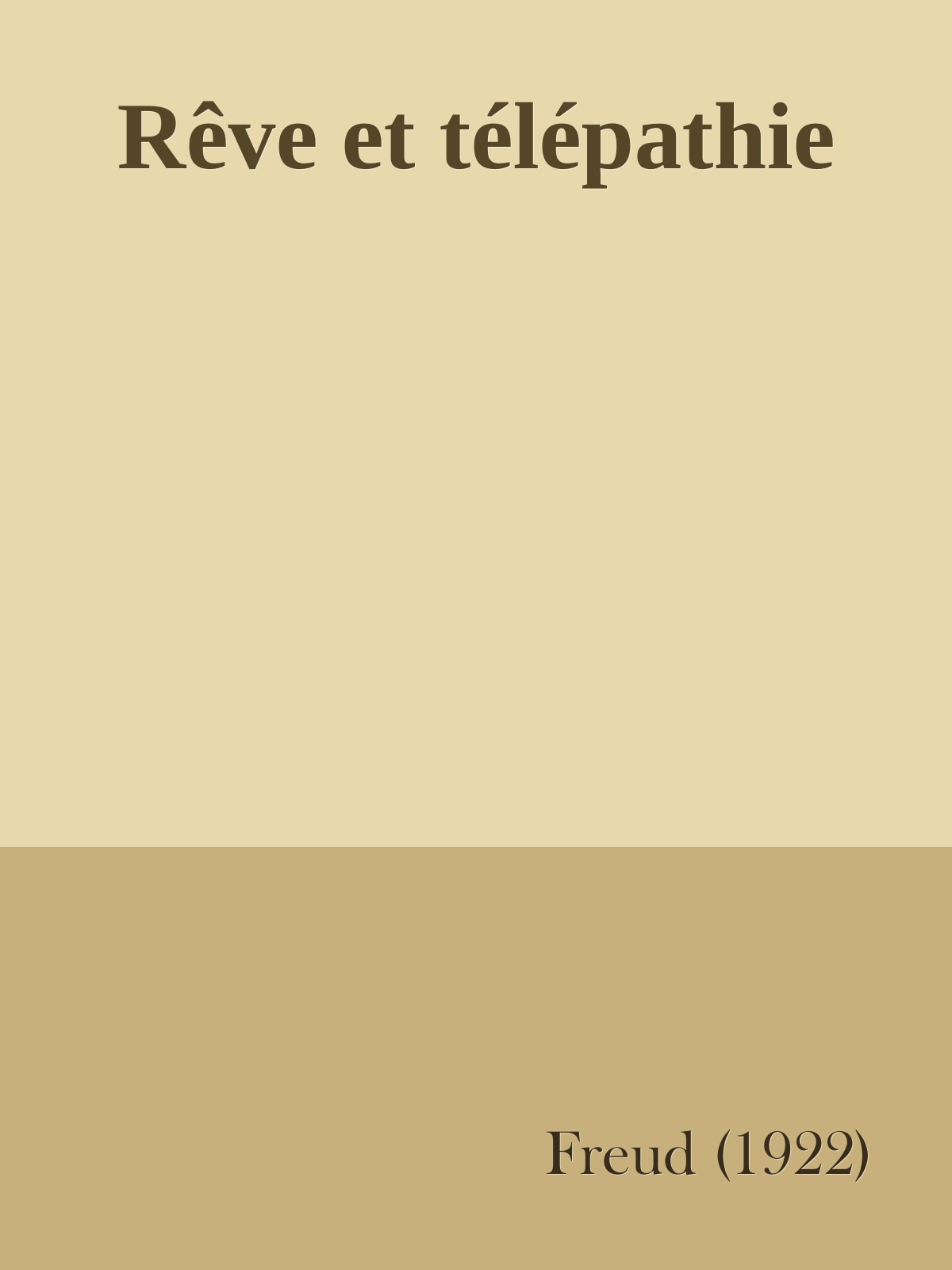 Rêve et télépathie