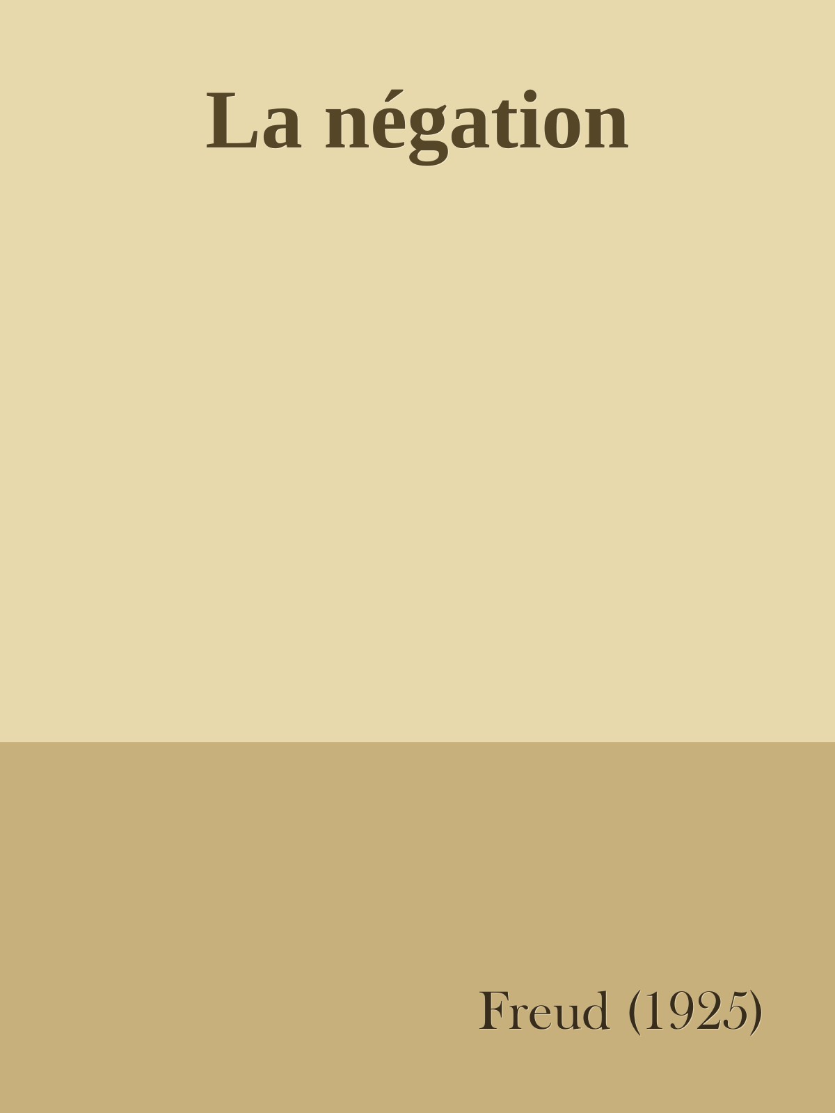 La négation