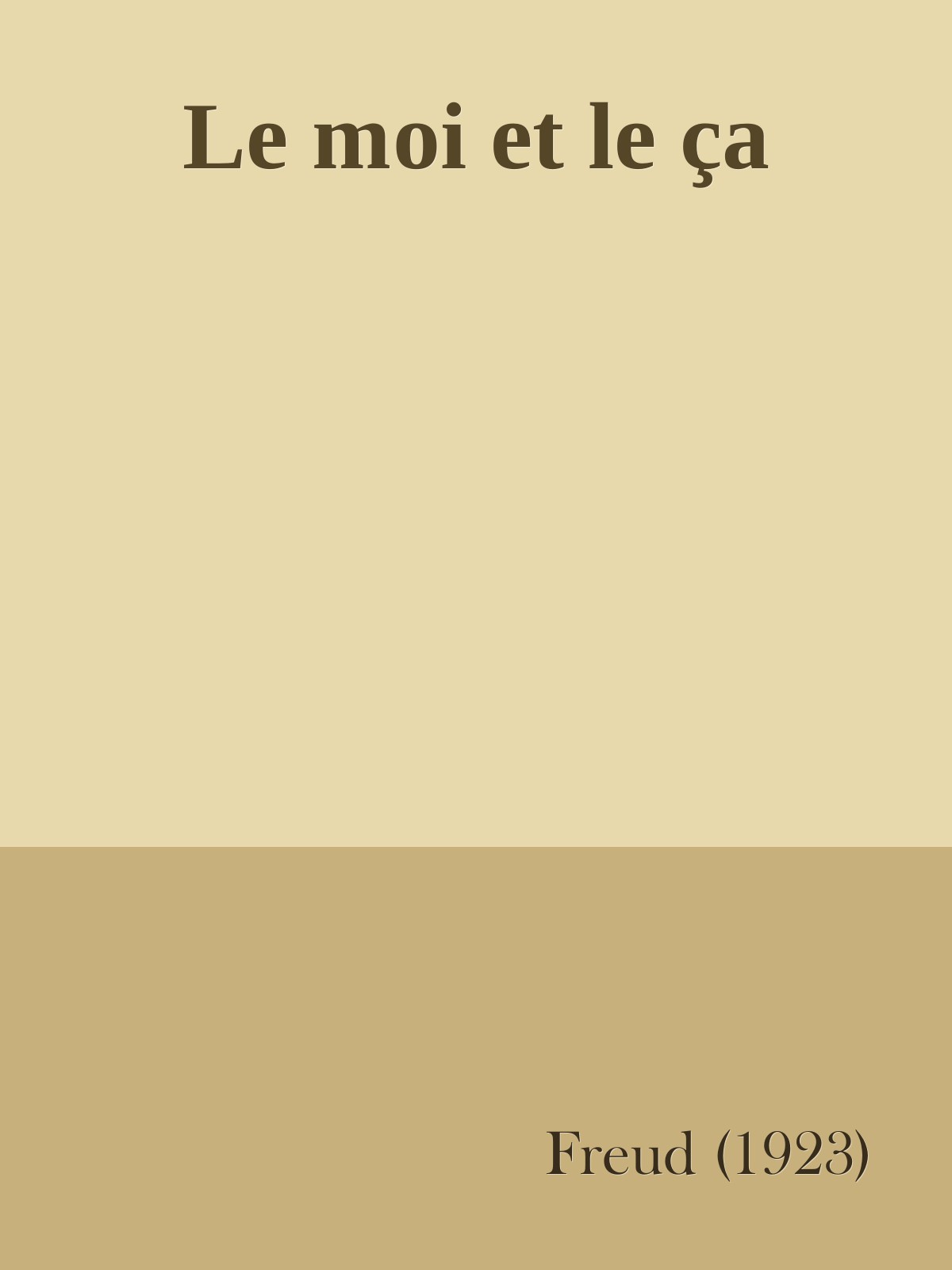 Le moi et le ça