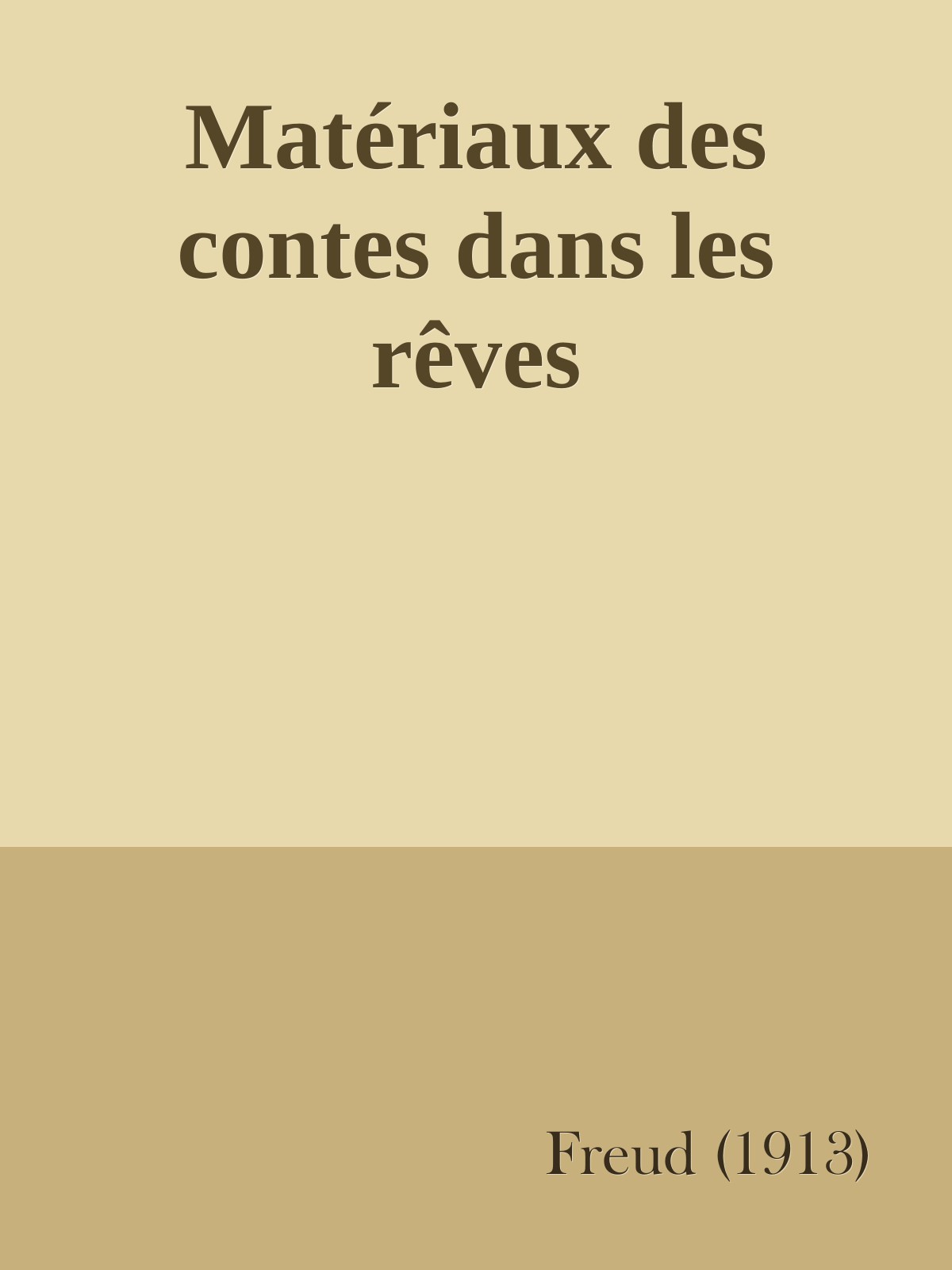 Matériaux des contes dans les rêves