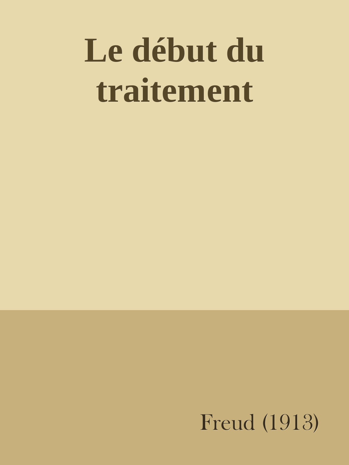 Le début du traitement