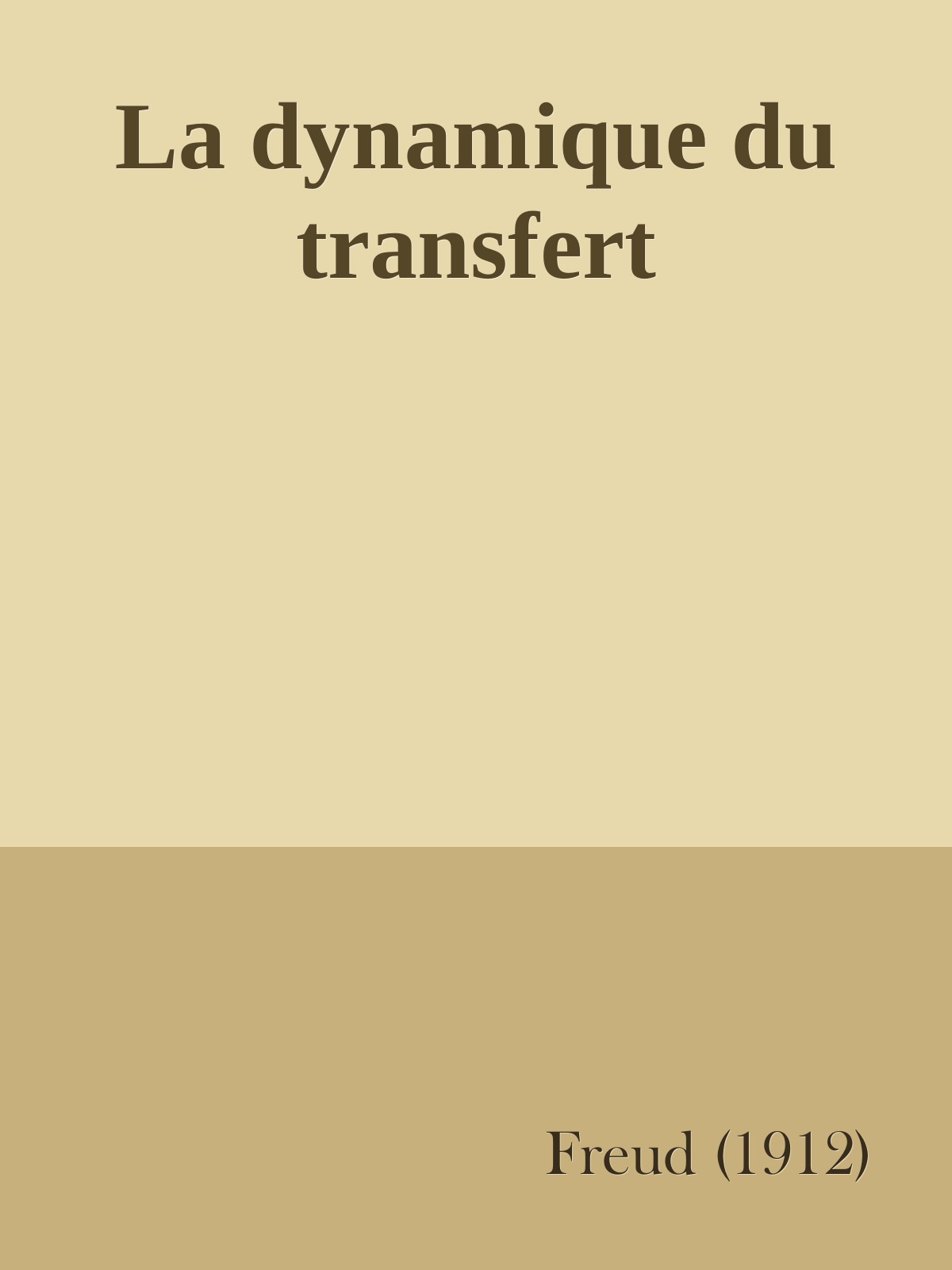 La dynamique du transfert