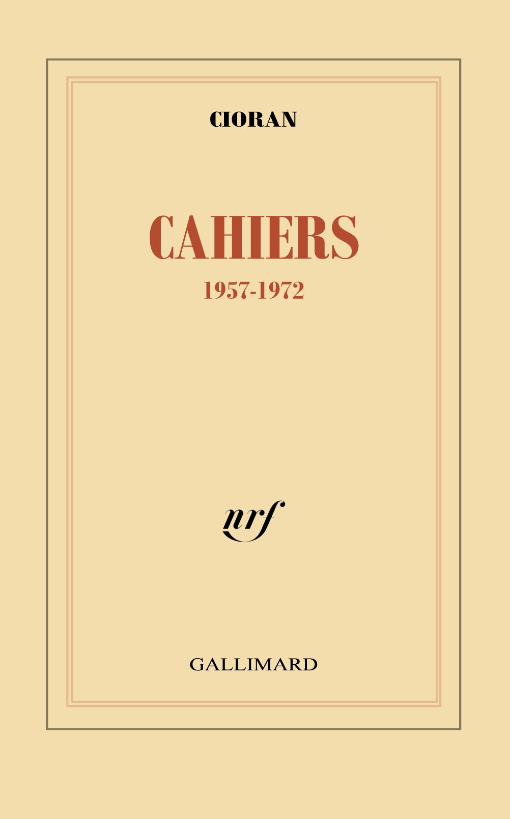 Cahiers, 1957-1972