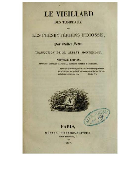 Le Vieillard des tombeaux