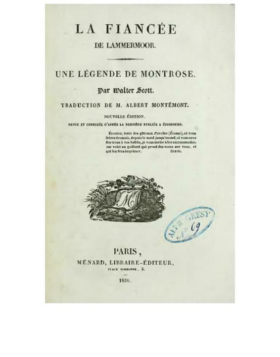 La Fiancée de Lammermoor