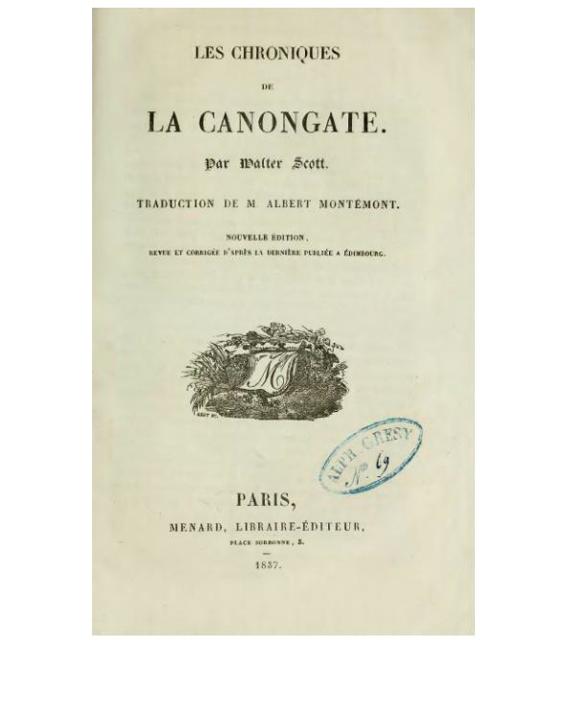 Les Chroniques de la Canongate