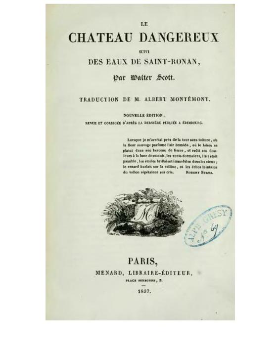 Le Château dangereux