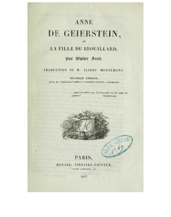 Anne de Geierstein