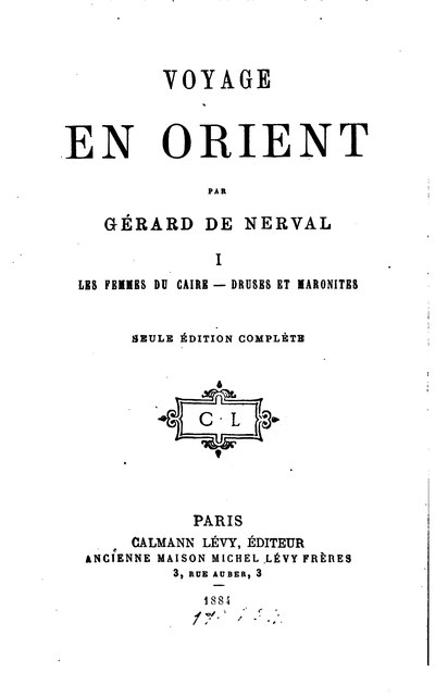 Voyage en Orient