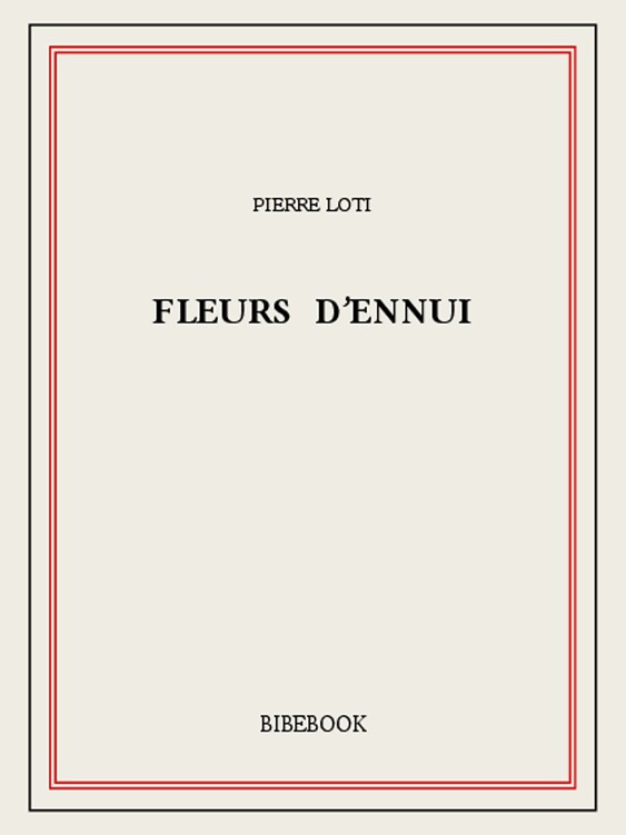 Fleurs d’ennui