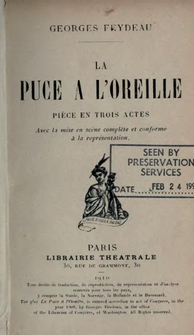 La Puce à l’oreille