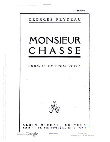 Monsieur chasse