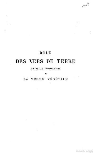 Rôle des vers de terre dans la formation de la terre végétale