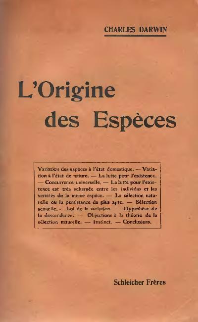 L’Origine des espèces