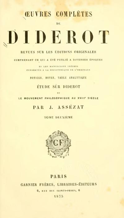 Entretien entre d’Alembert et Diderot