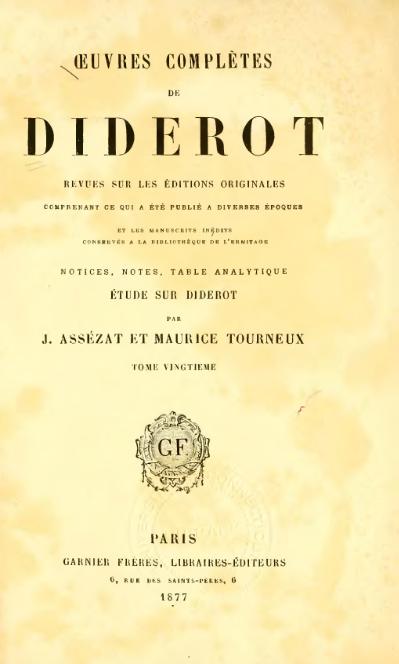 Documents divers sur Diderot