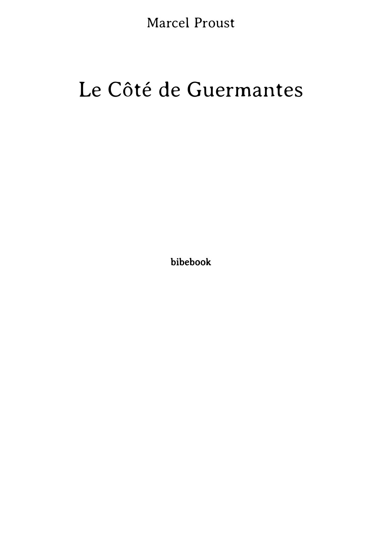Le Côté de Guermantes