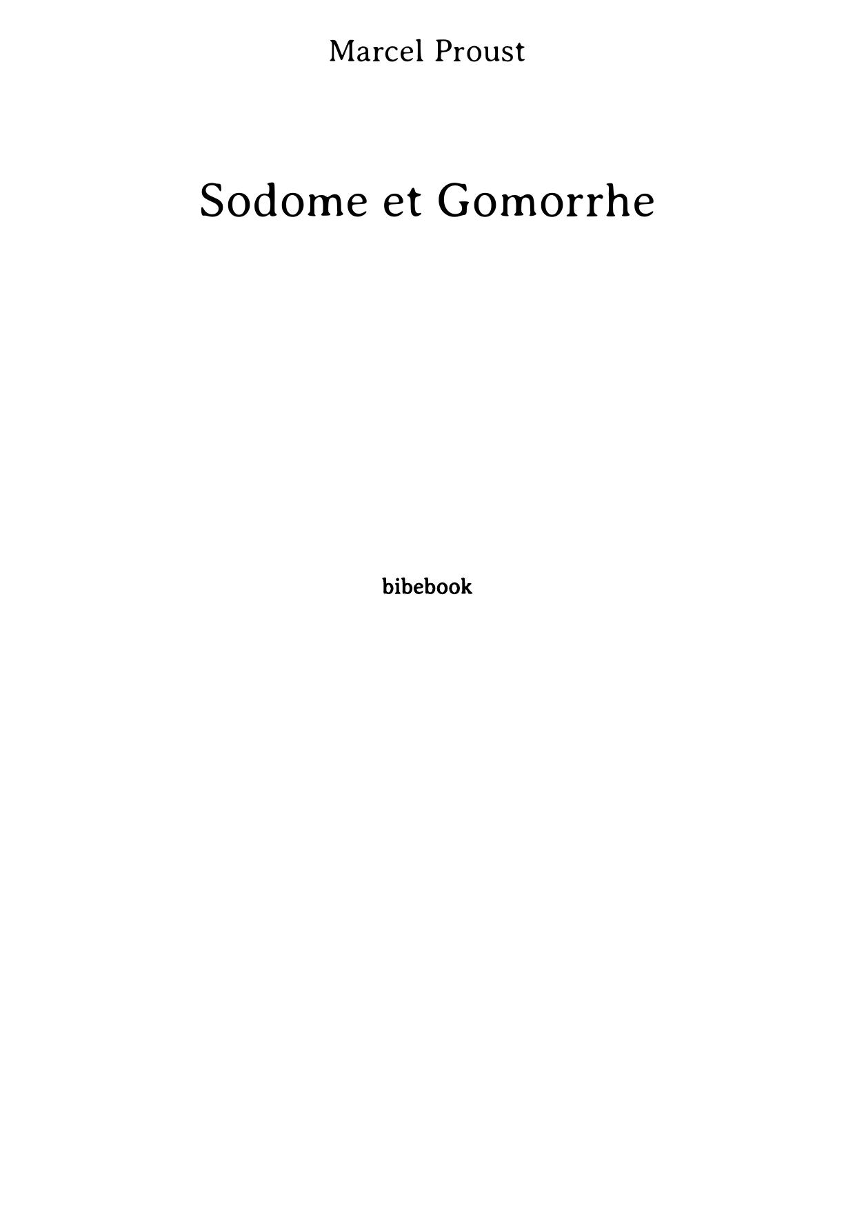 Sodome et Gomorrhe