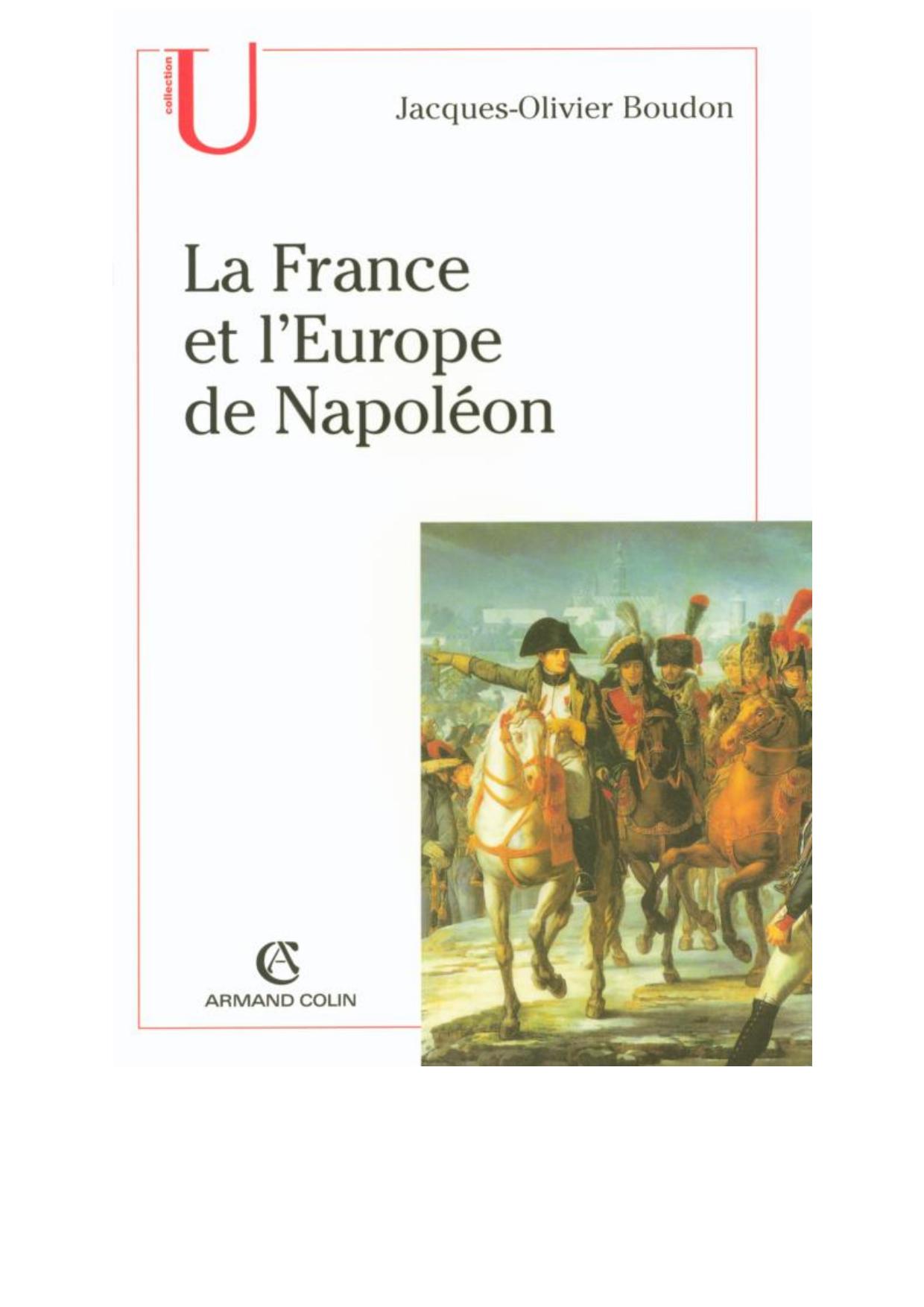 La France et l'Europe de Napoléon