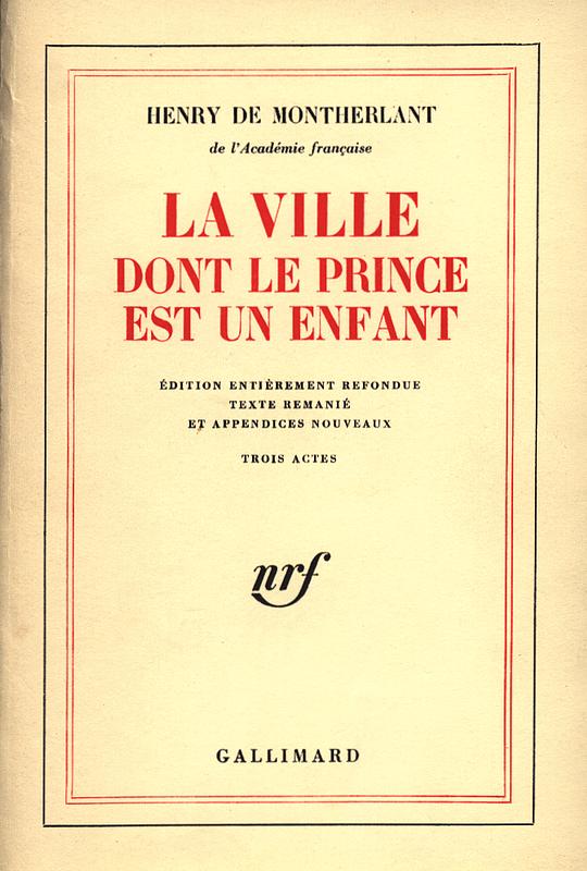 La Ville Dont Le Prince Est Un Enfant