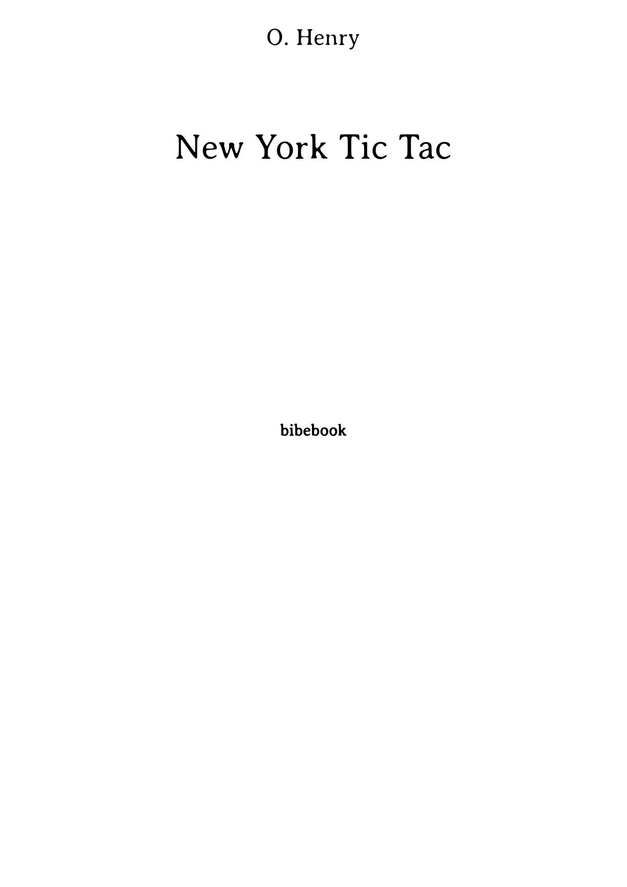 New York Tic Tac