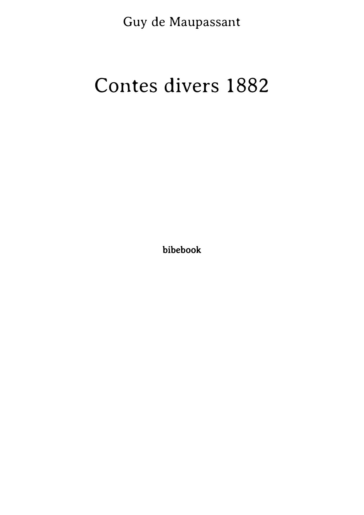 Contes divers 1882