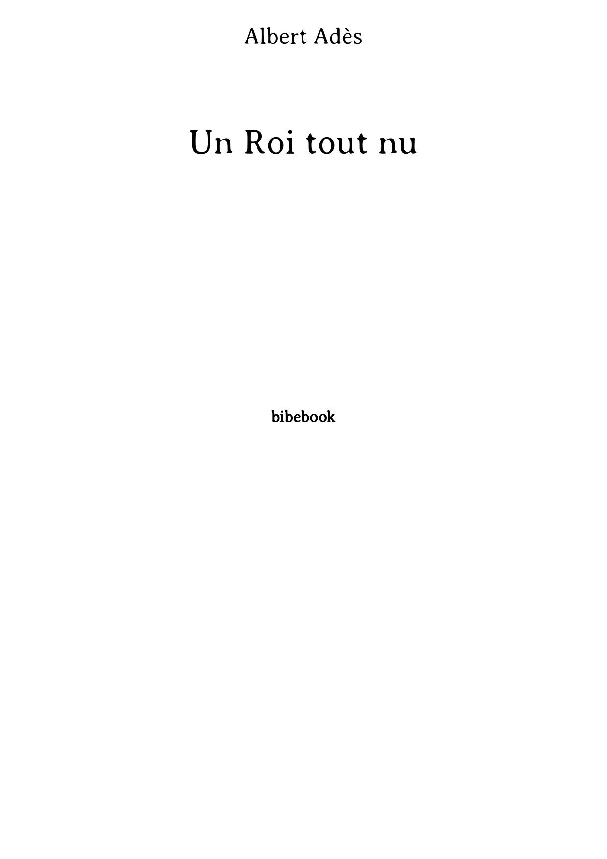Un Roi tout nu