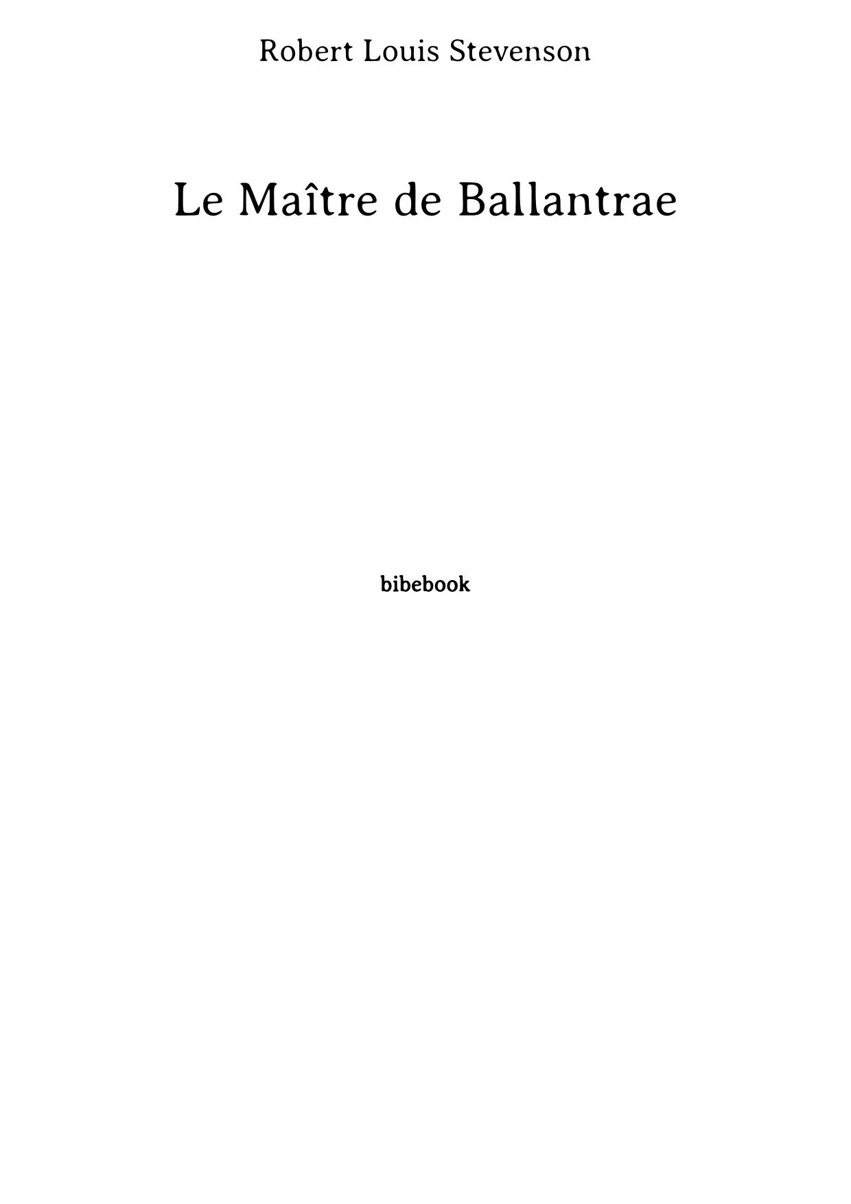 Le Maître de Ballantrae