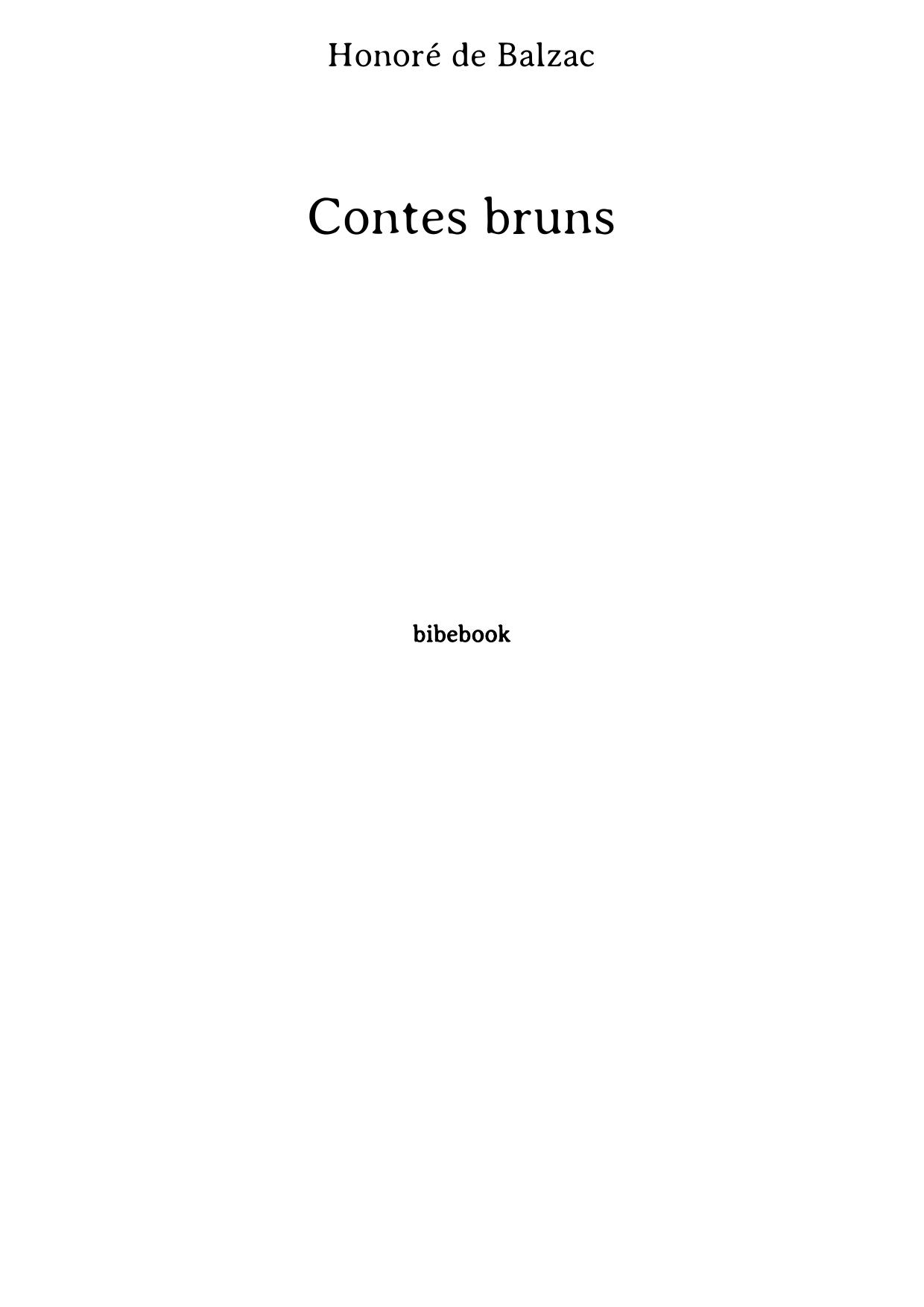 Contes bruns