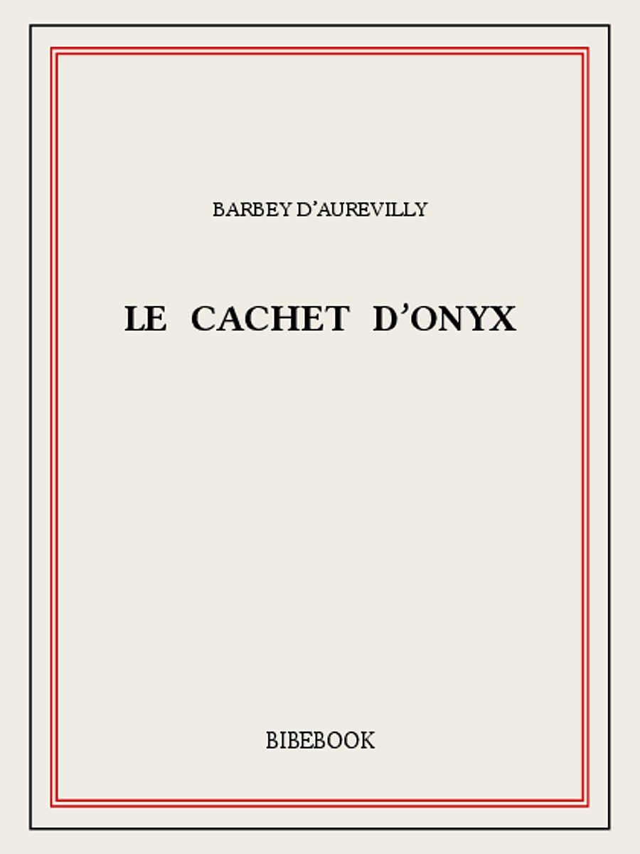 Le cachet d'onyx
