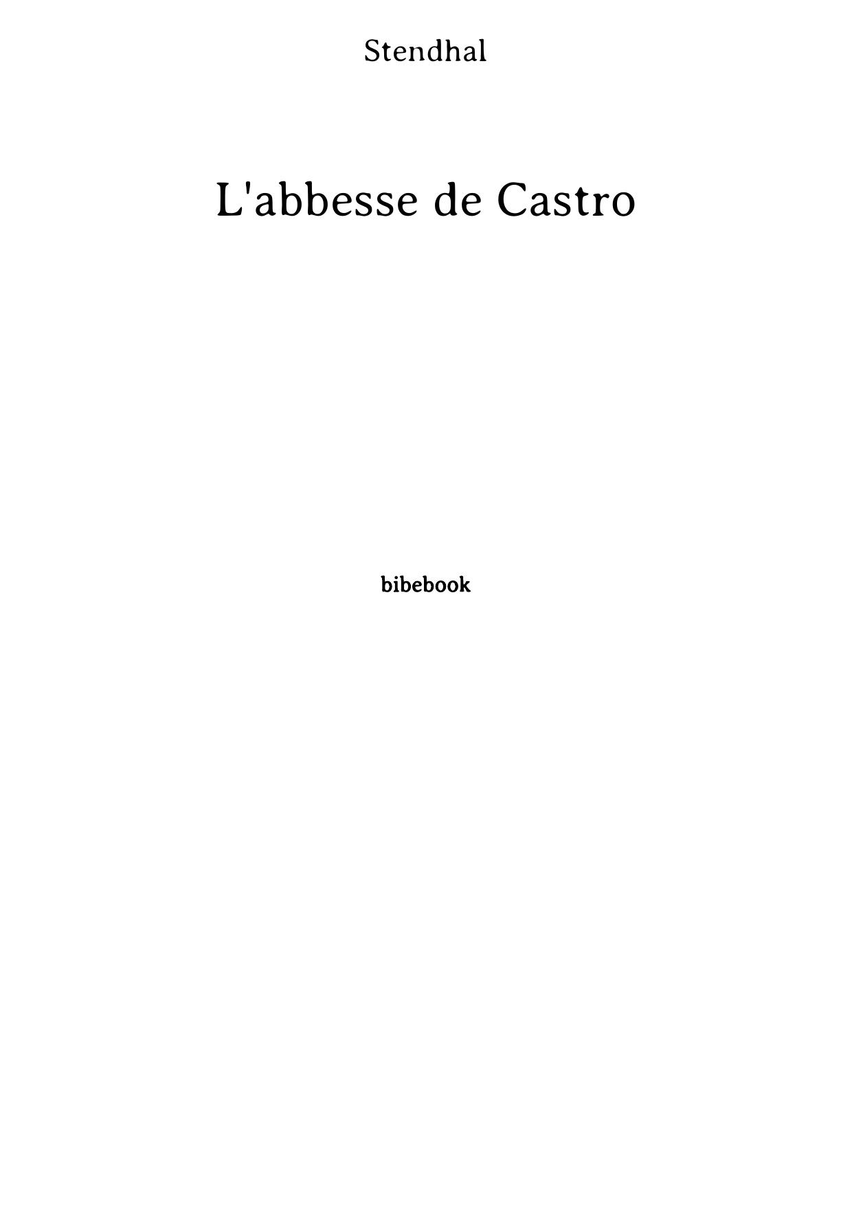 L'abbesse de Castro