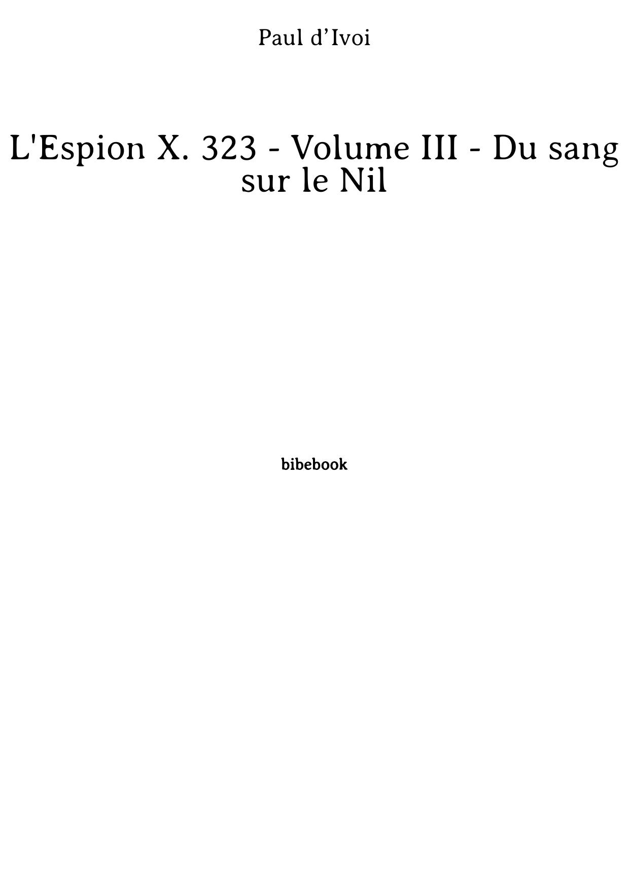 Du sang sur le Nil