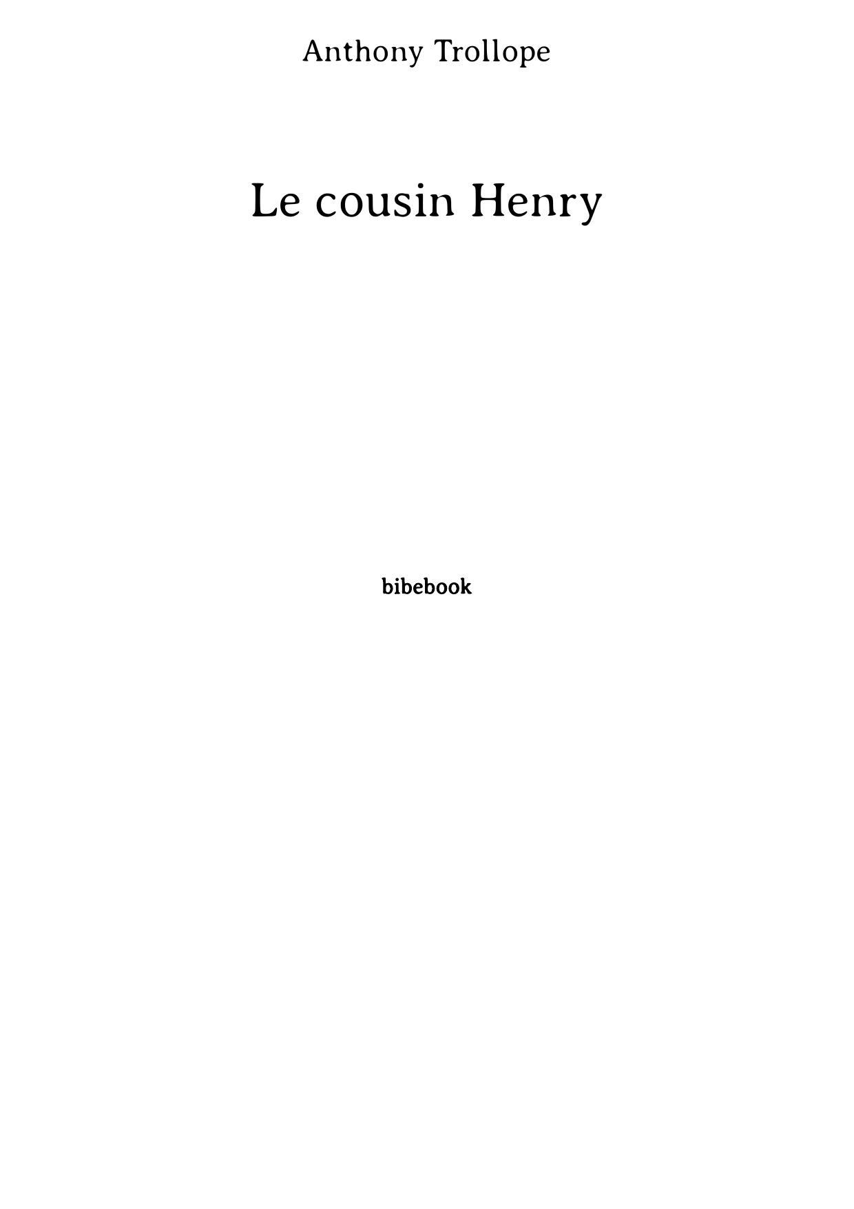 Le cousin Henry