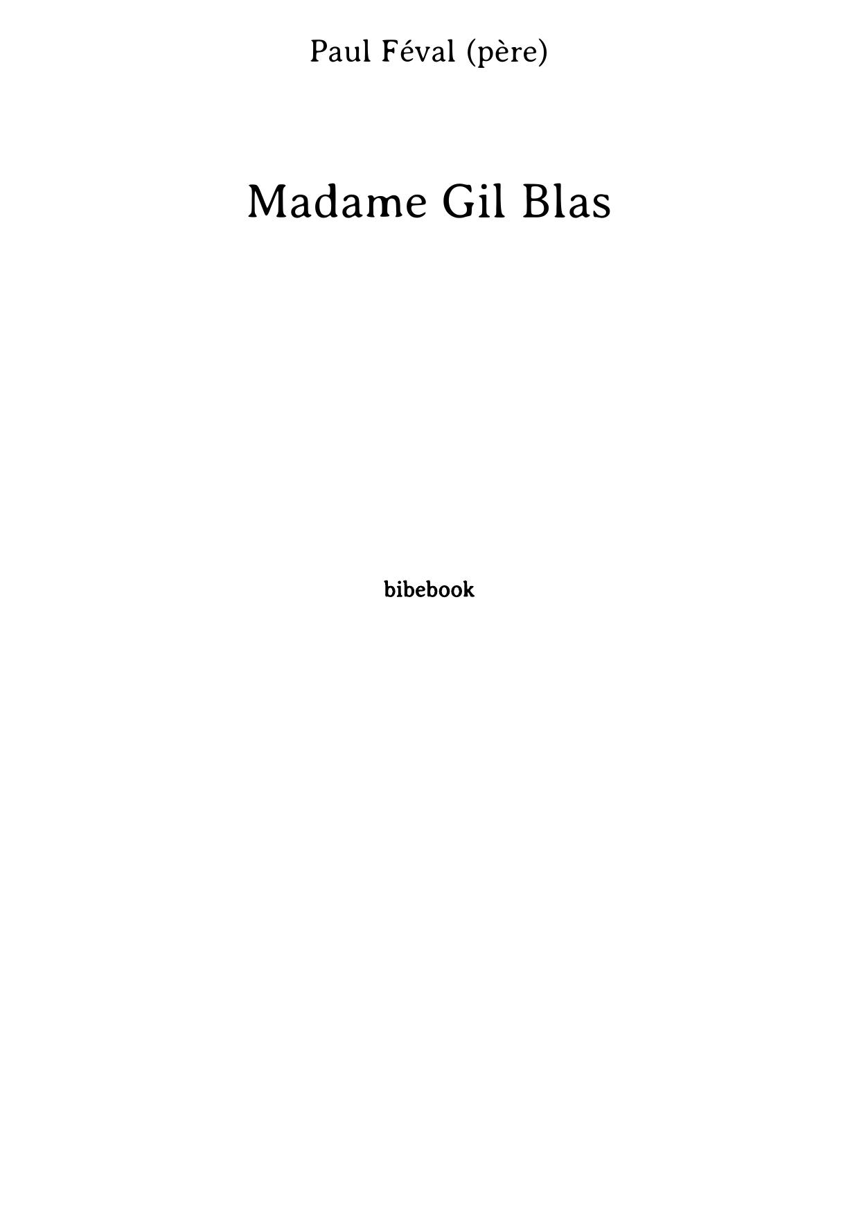 Madame Gil Blas