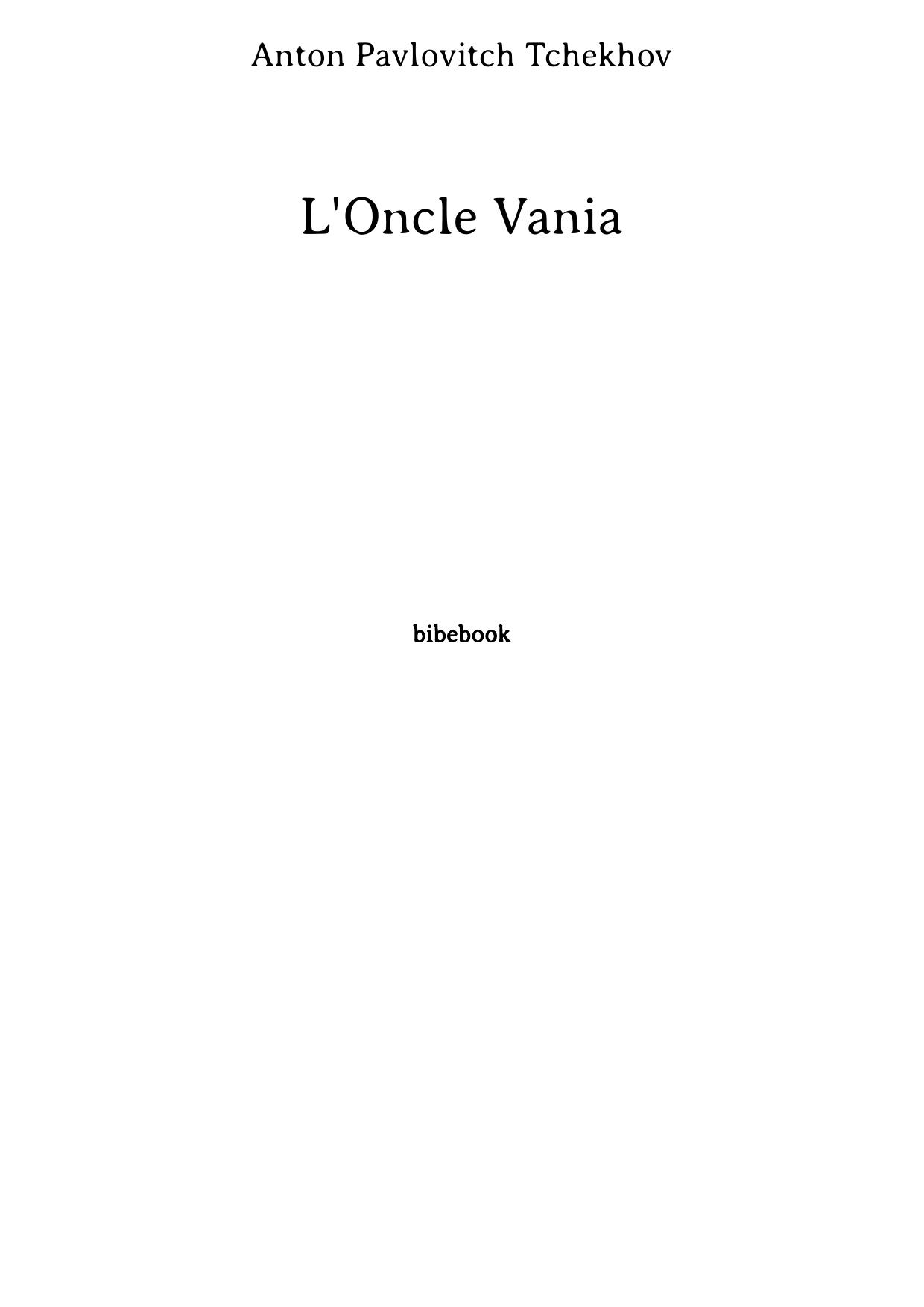 L'Oncle Vania