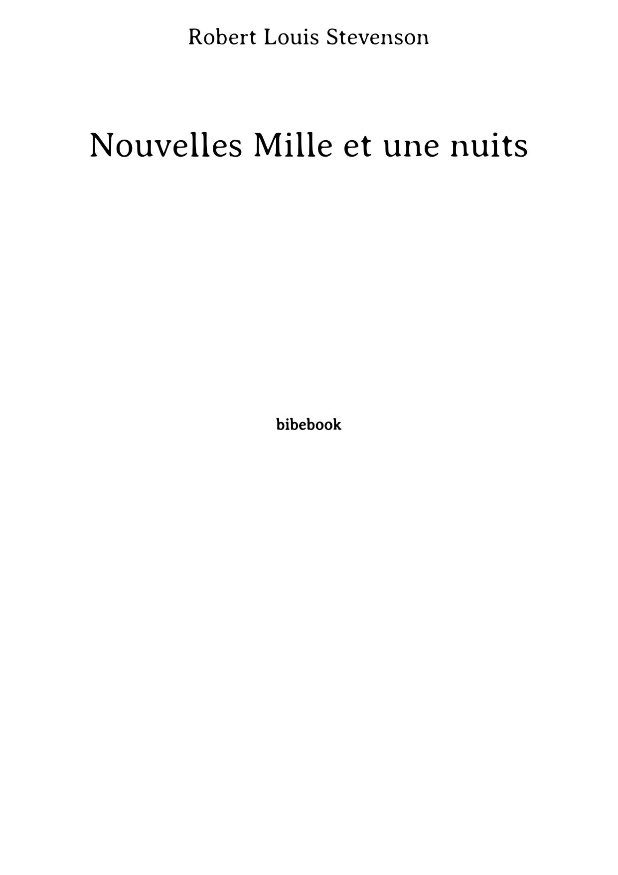 Nouvelles Mille et une nuits