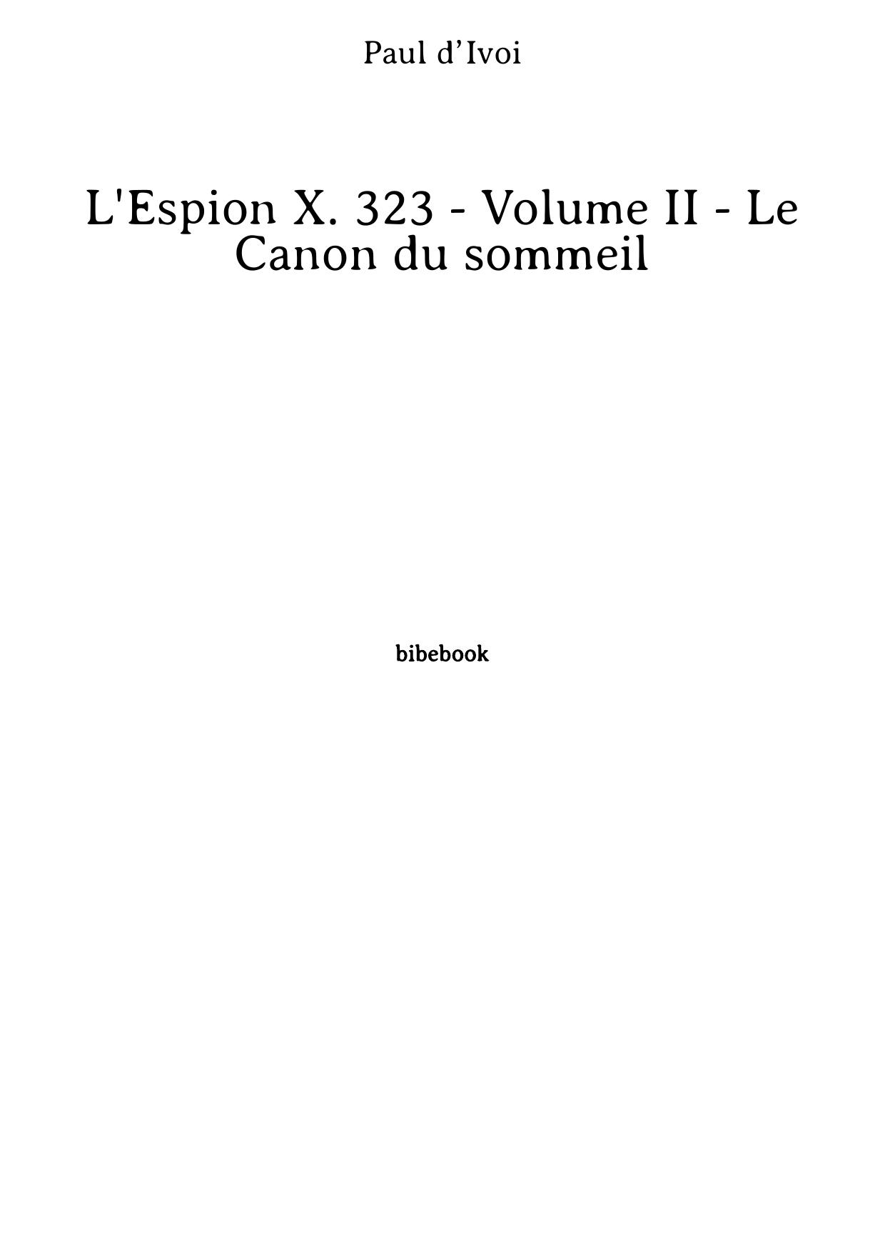 Le Canon du sommeil