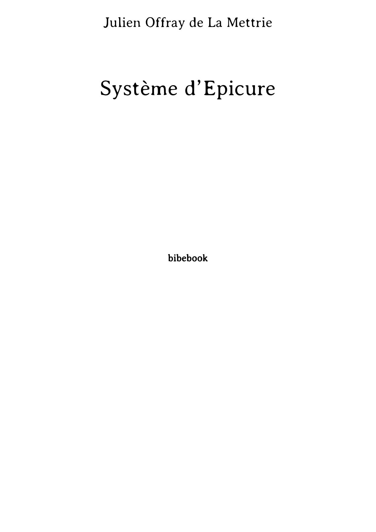 Système d’Épicure