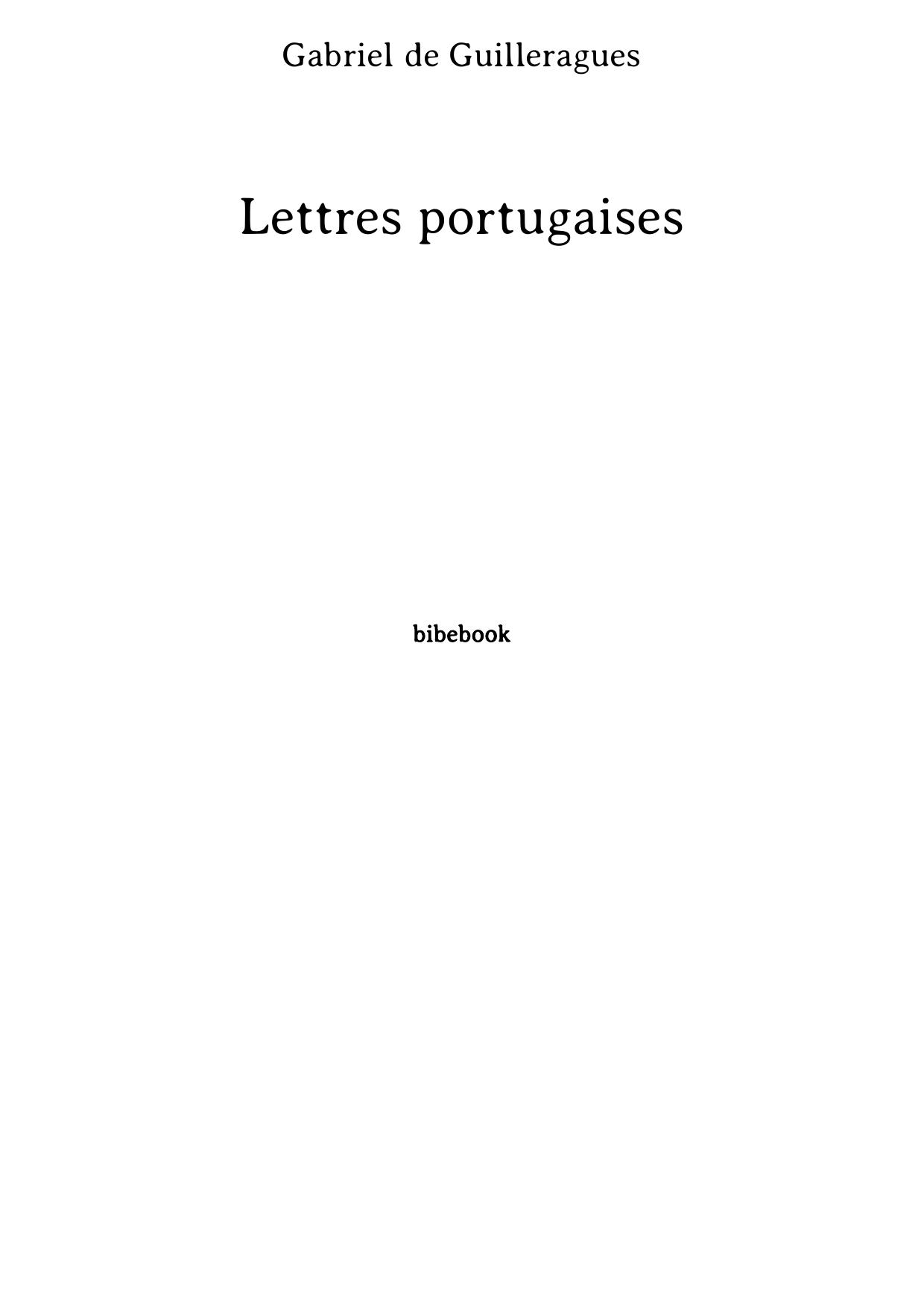 Lettres portugaises