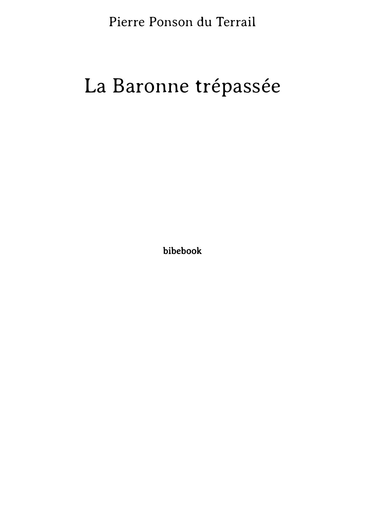 La Baronne trépassée
