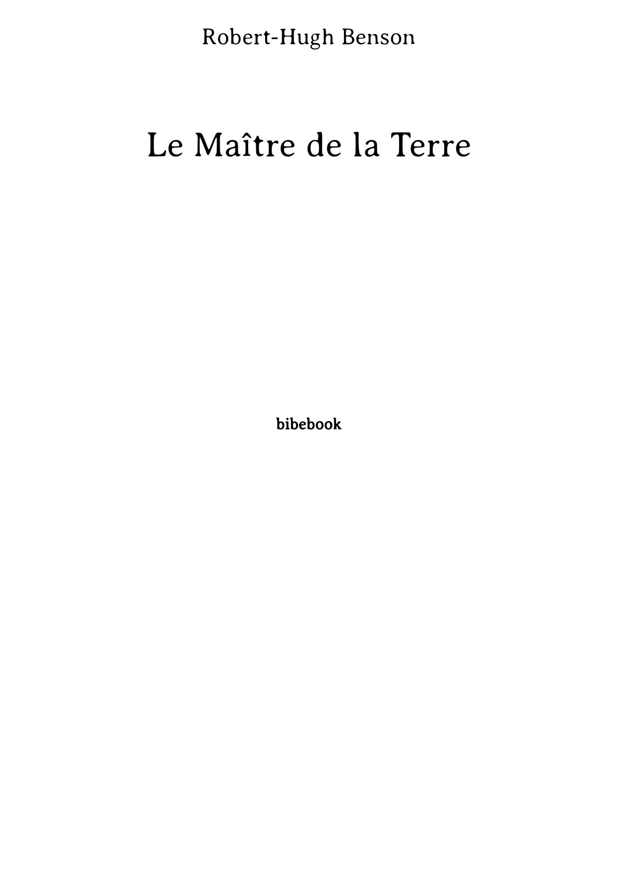 Le Maître de la Terre