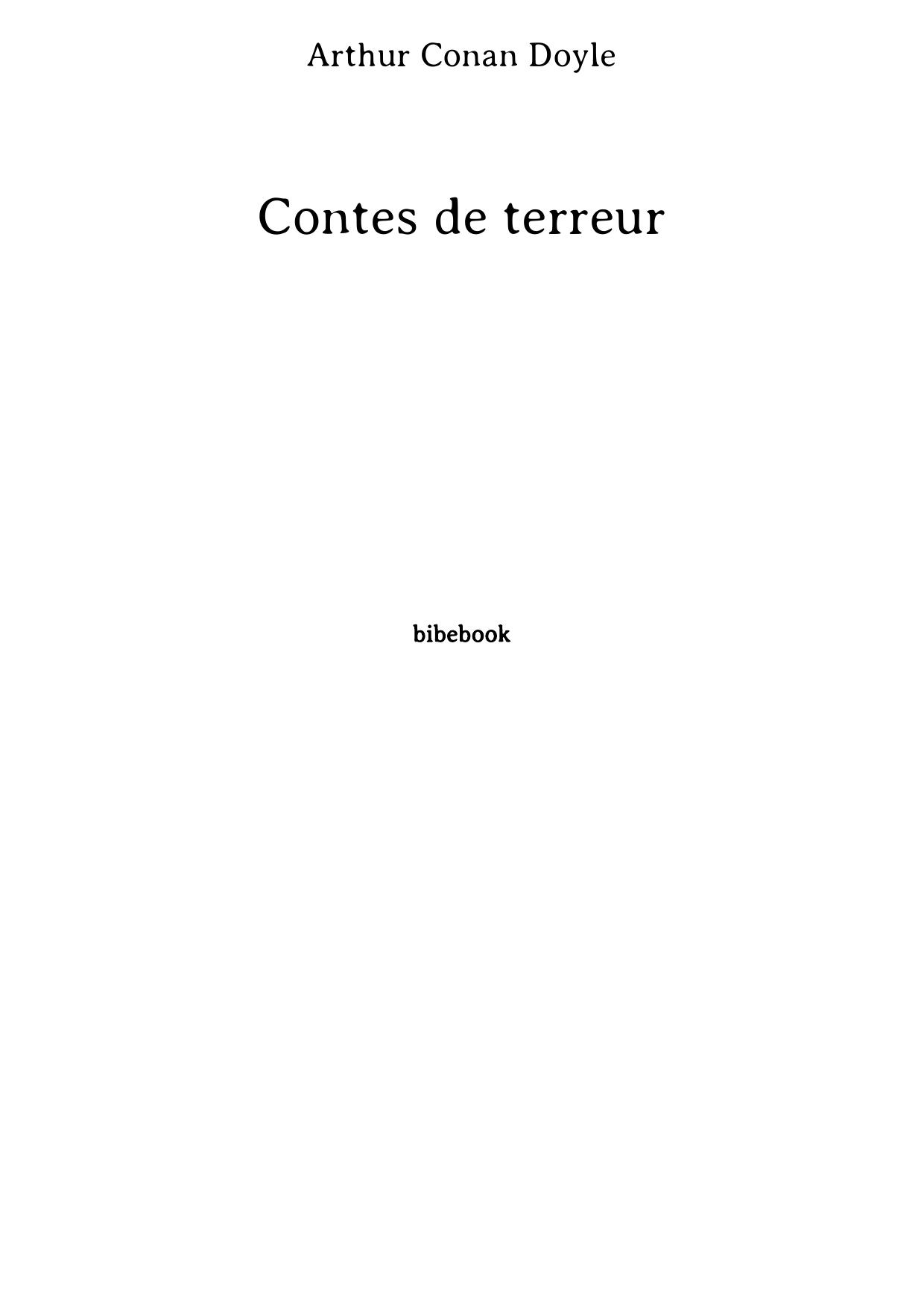 Contes de terreur