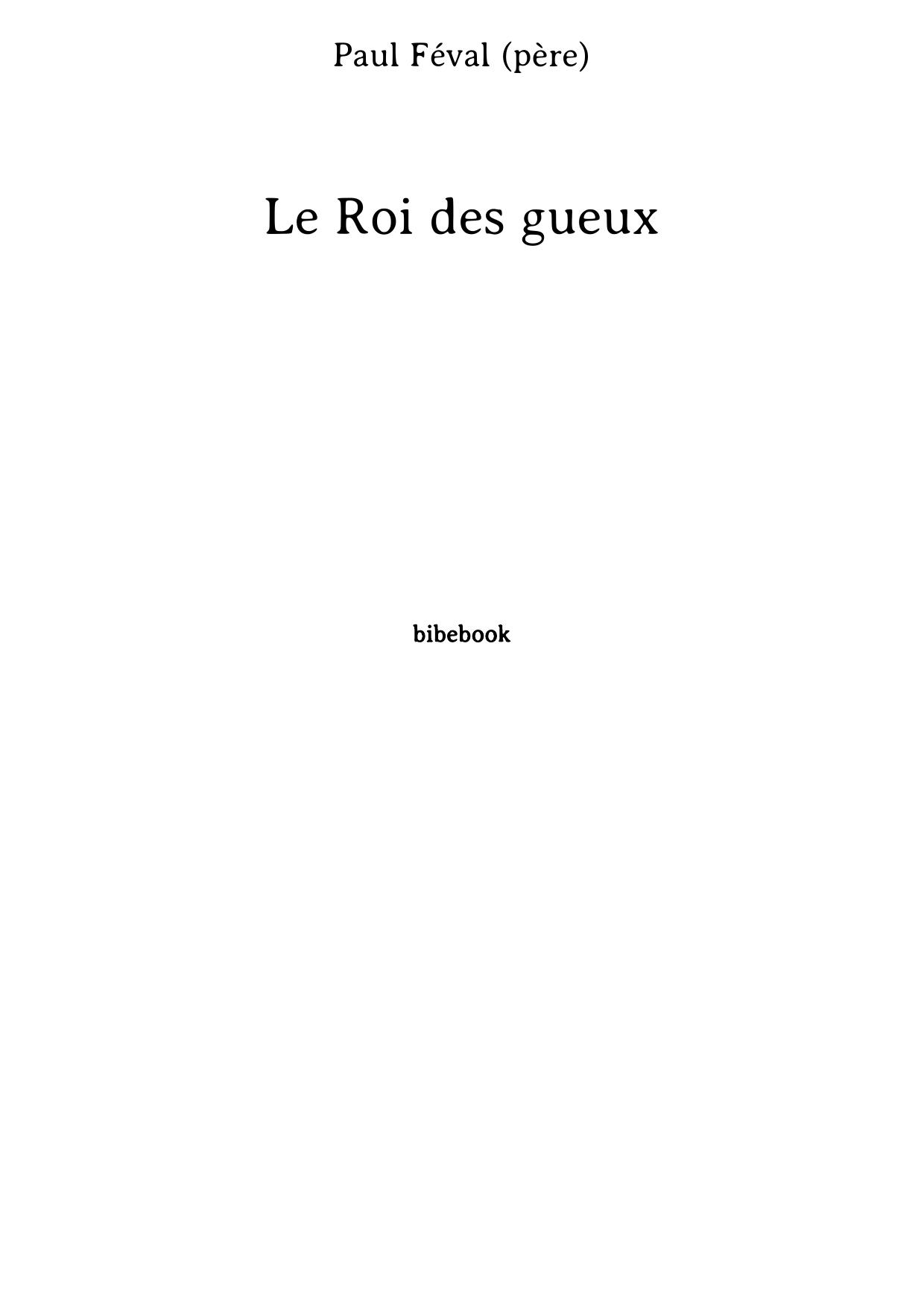 Le Roi des gueux