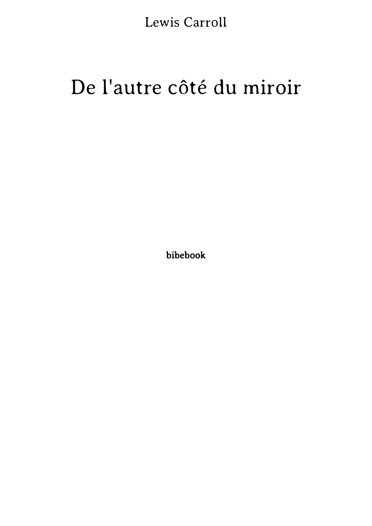 De l'autre côté du miroir