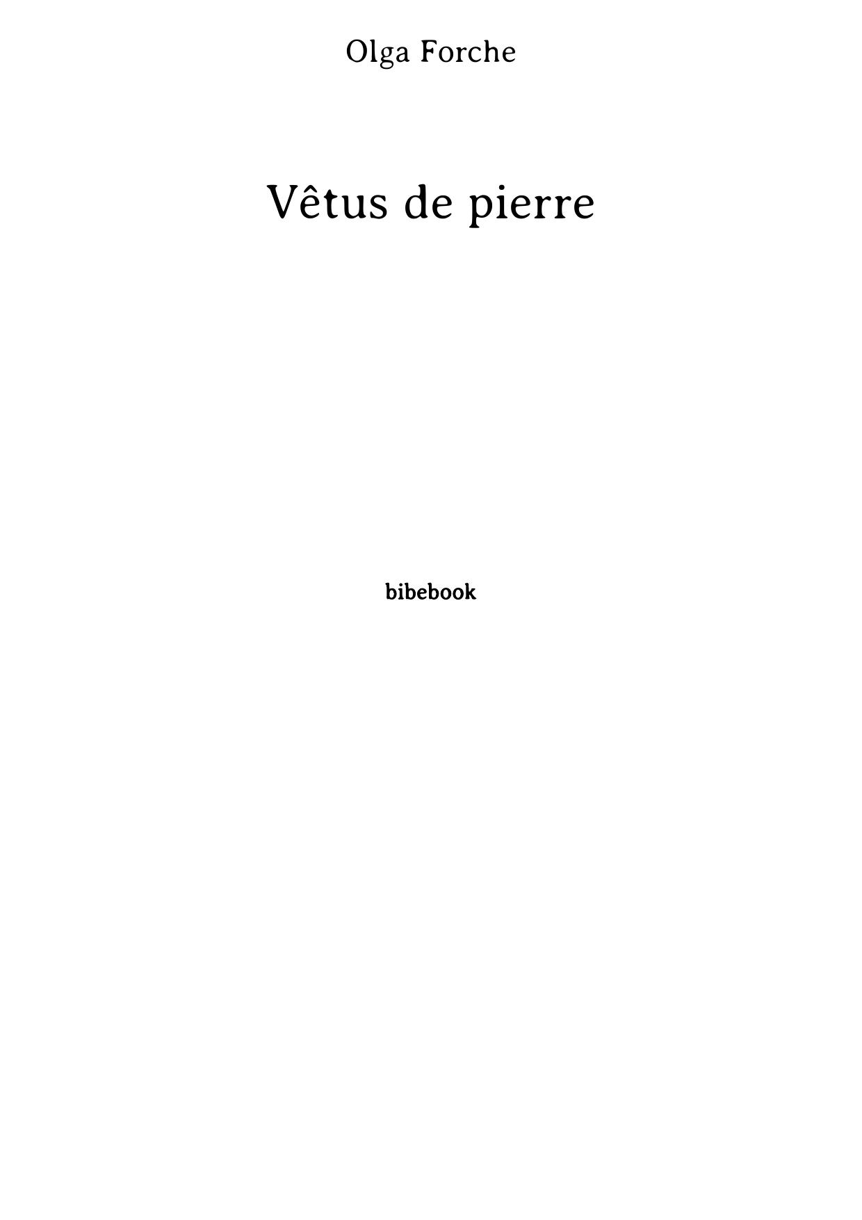 Vêtus de pierre