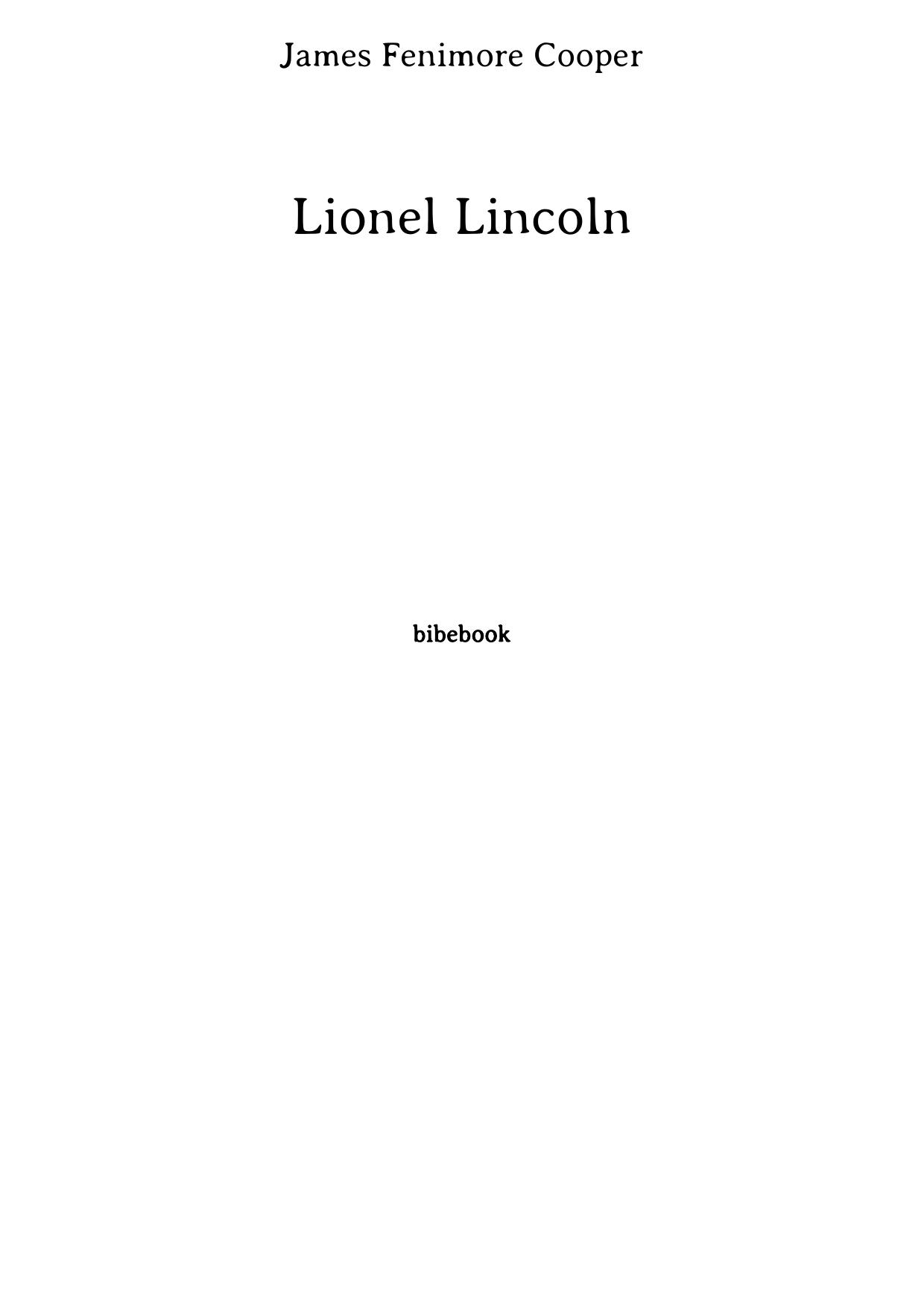 Lionel Lincoln